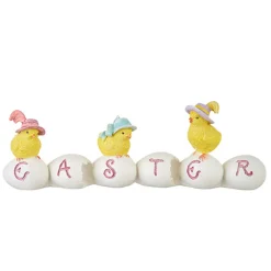 Raz 11" Easter Chicks On Eggs Easter Decoration 4211095