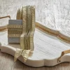 Raz 2.5" Embellished Gold Lame Wired Christmas Ribbon R4327761