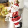 Raz 6" Eric Cortina Just One Drink Santa Glass Christmas Ornament 4153114