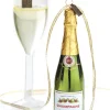 Raz 5" Eric Cortina Merry Christmas Champagne Bottle Glass Ornament 4053159