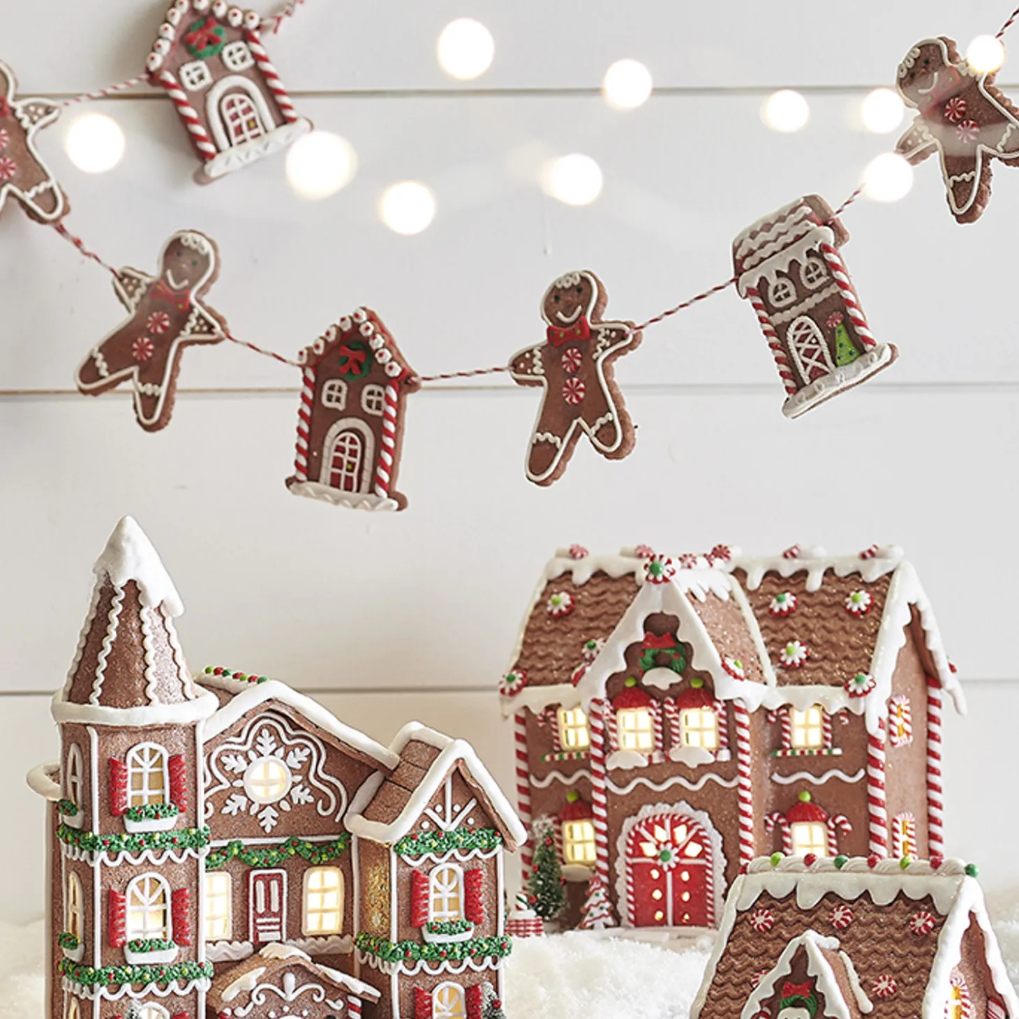 Raz 30" Gingerbread Cookie Christmas Garland G3816442