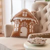 Raz 18" Gingerbread House Christmas Throw Pillow 4419337