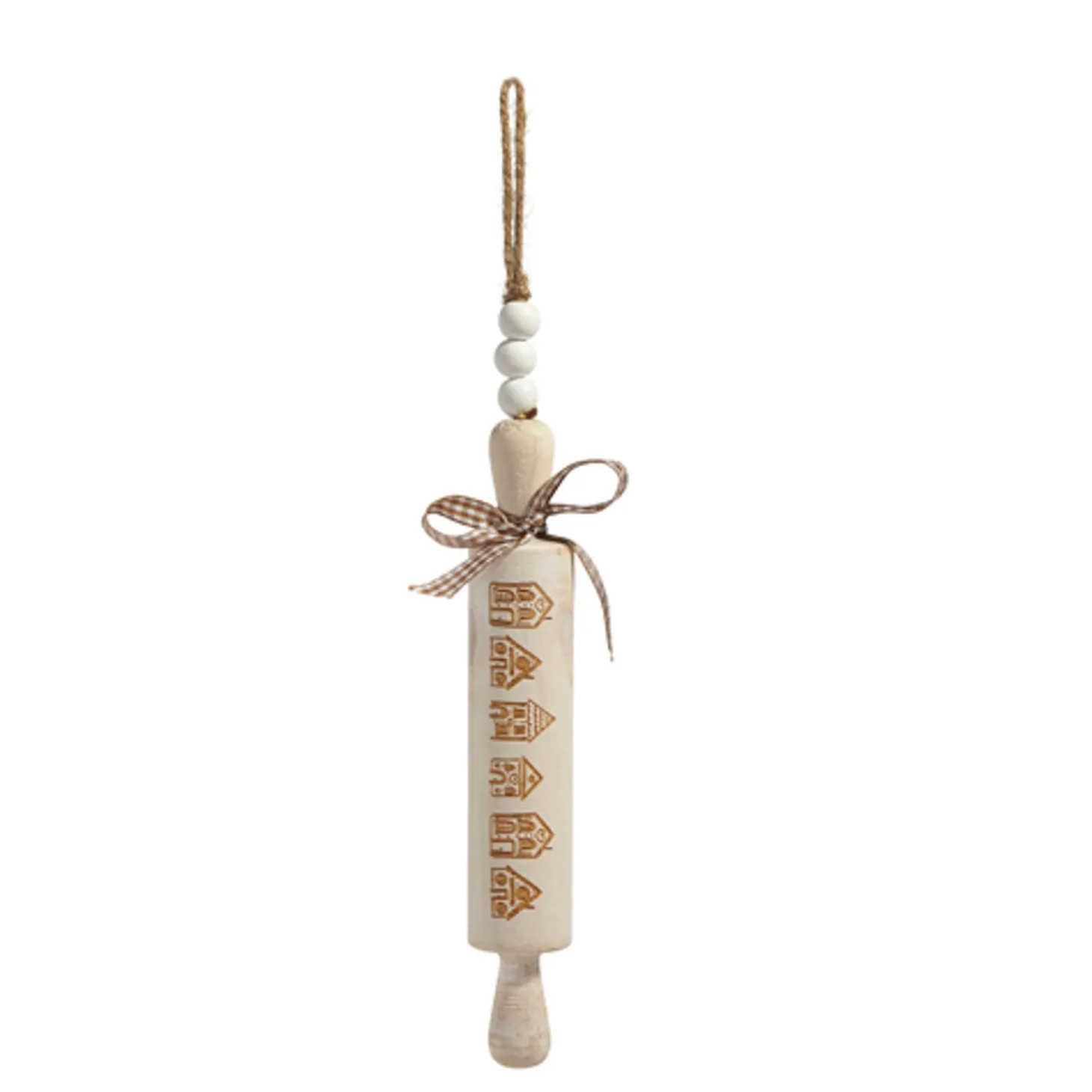 Raz 10" Gingerbread Rolling Pin Christmas Ornament 4421342