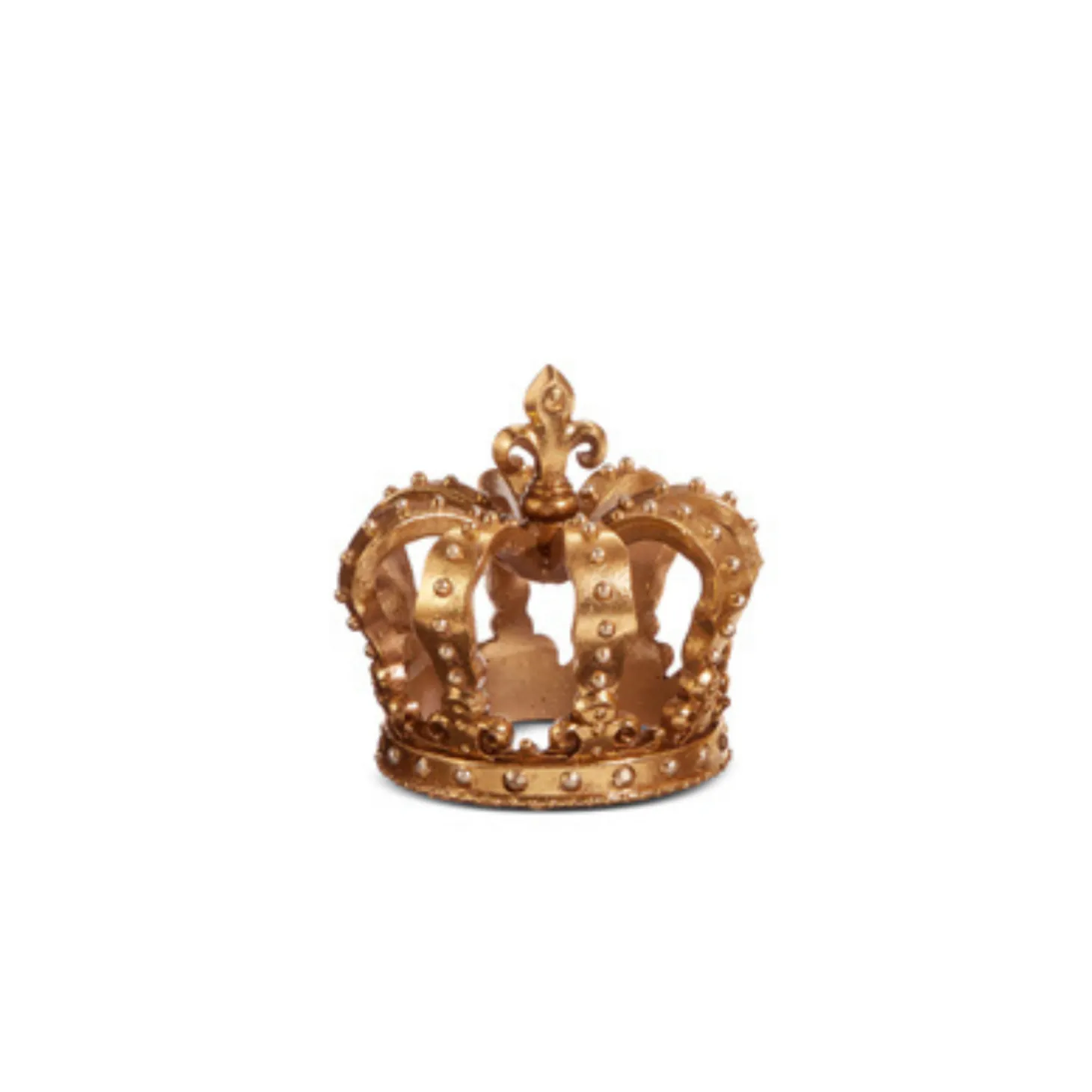 Raz 5" Gold Crown Christmas Figure Decoration 4412121