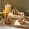Raz 3.5" Gold Crown Christmas Ornaments Set Of 3 4412122