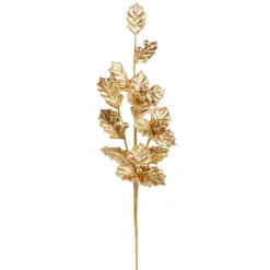 Raz 25.5" Gold Holly Christmas Tree Spray F4306749
