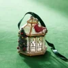 Raz 3.75" Gold Pagoda With Cardinal Glass Christmas Ornament 4324584