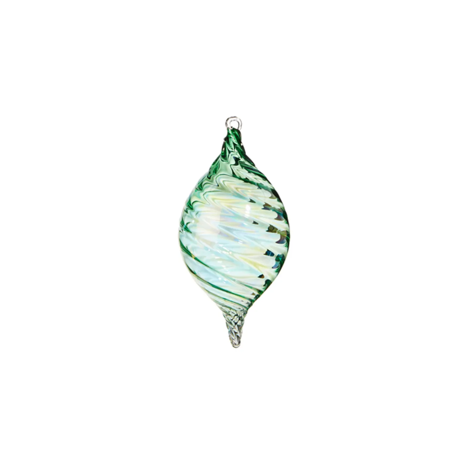 Raz 5" Green Blown Glass Christmas Ornament 4324513