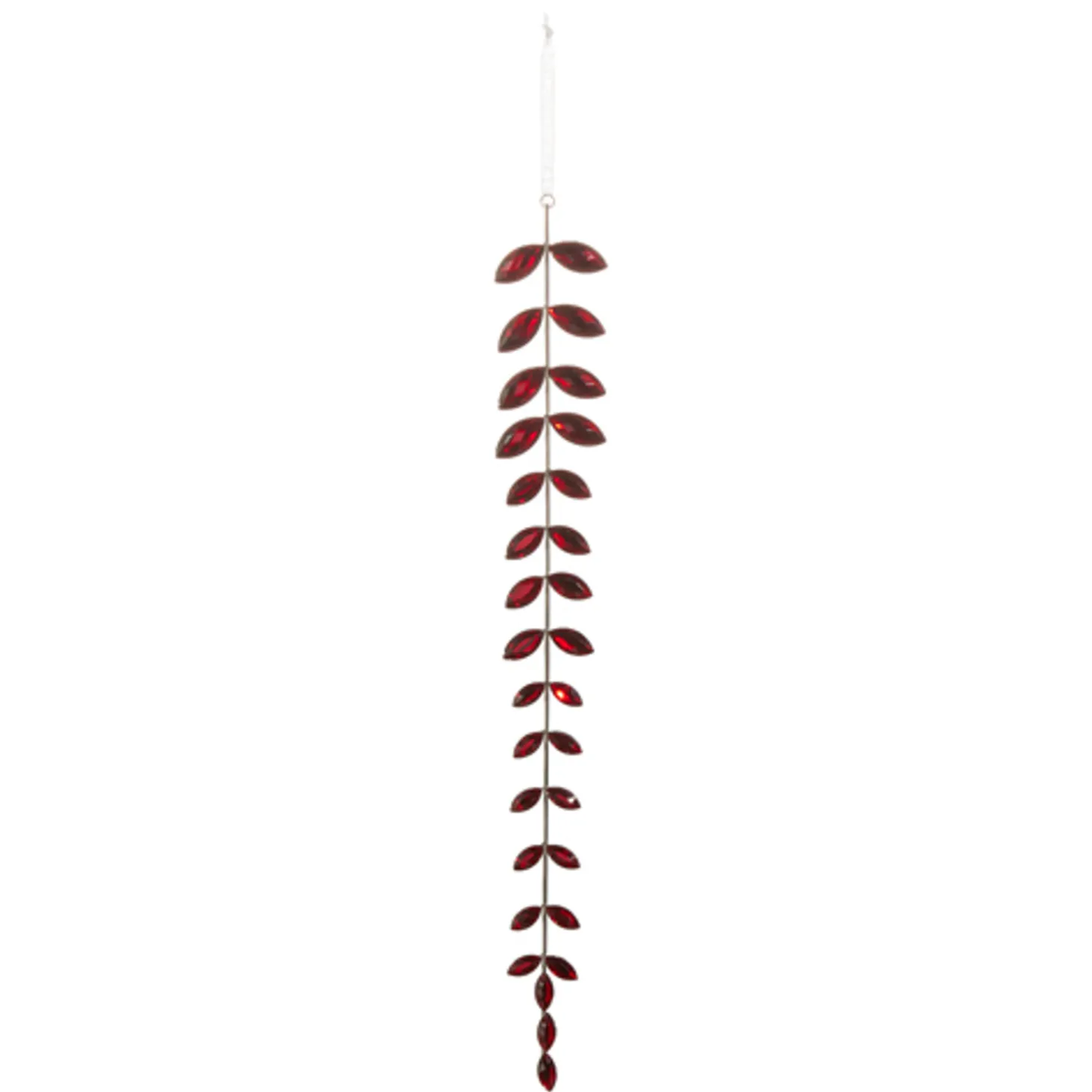Raz 18" Green Or Red Jeweled Drop Christmas Ornament