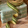Raz 1.5" Green Velvet Christmas Ribbon With Gold Jewels R4227719