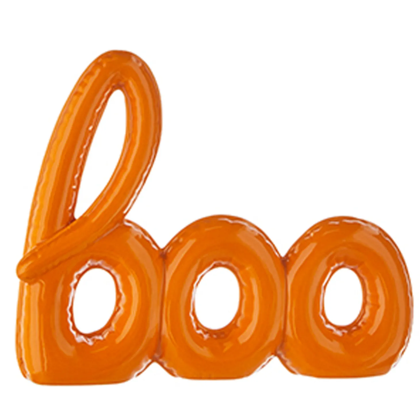 Raz 8.75" High Shine Art Word Boo Or Eek Halloween Decoration 4209881