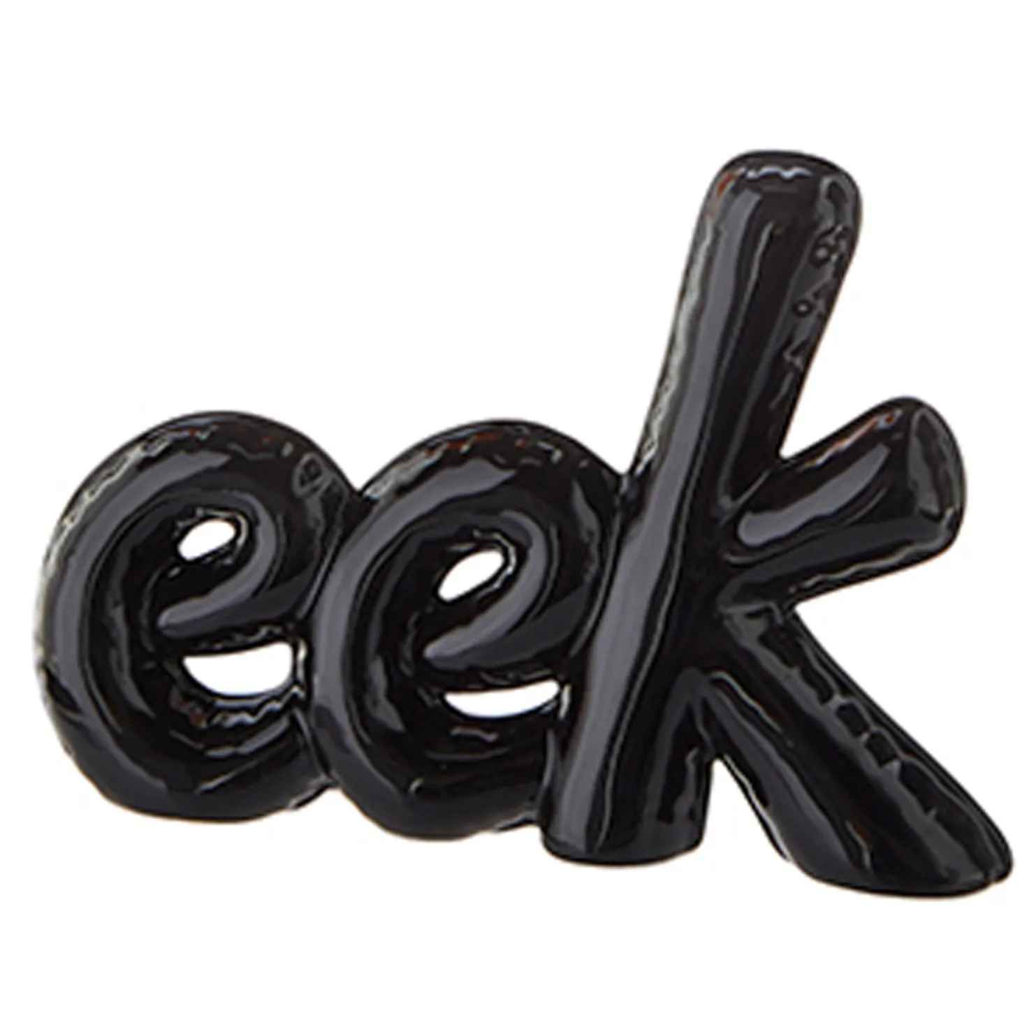 Raz 8.75" High Shine Art Word Boo Or Eek Halloween Decoration 4209881