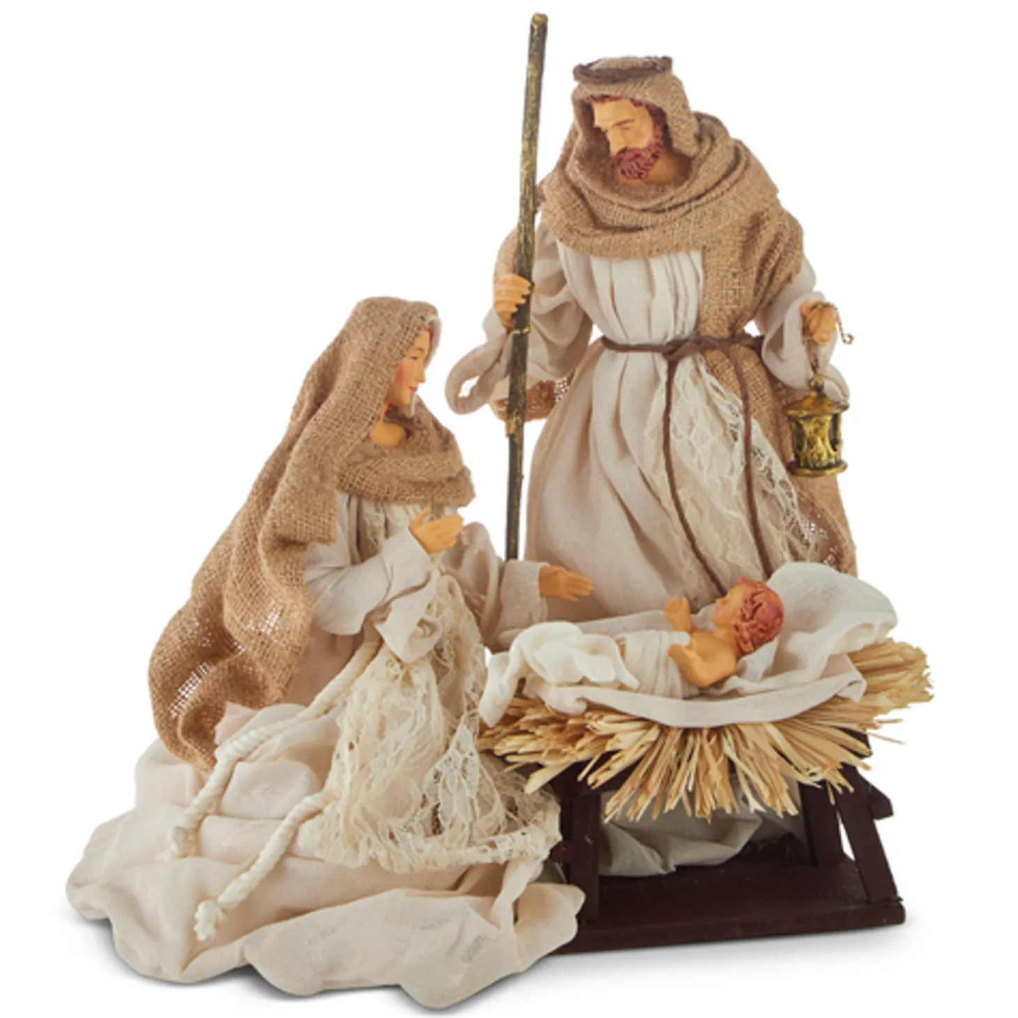 Raz 14.5" Holy Family Nativity Set Christmas Decoration 4210653