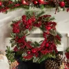 Raz 28" Iced Berry And Ornament Christmas Wreath W4302480