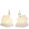 Raz 4" Iced Lighted Church Christmas Ornament 4412534
