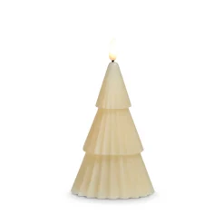 Raz 6" Ivory Christmas Tree Battery Operated Candle With Lighted Flickering Wick 4432919