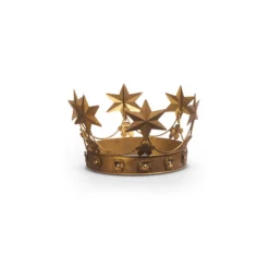 Raz 10.5" Large Antique Gold Metal Crown Christmas Decoration 4428076