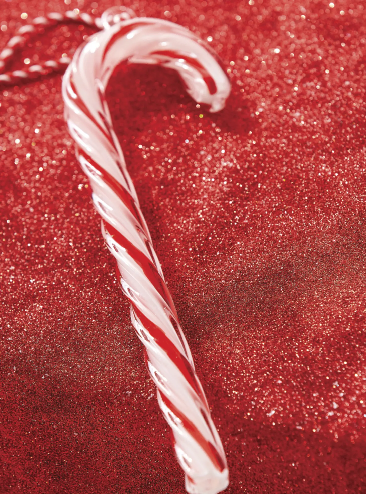Raz 9.5" Large Glass Candy Cane Glass Christmas Ornament 4224561