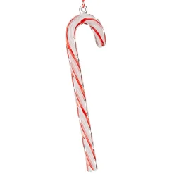 Raz 9.5" Large Glass Candy Cane Glass Christmas Ornament 4224561