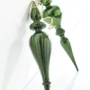 Raz 11.75" Large Green Finial Glass Christmas Ornament 4222831