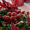 Raz 24" Large Iced Red Berry Christmas Tree Spray F4406655