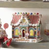 Raz 11" LED Lighted Rainbow Candy Christmas Gingerbread House 4019083