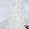 Raz 12.5" LED Lighted Tree With Swirling Glitter Water Globe Christmas Decoration 4119048