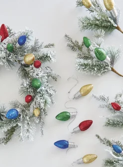 Raz 3' Light Bulb Christmas Garland G4206874