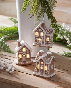 Raz 5" Lighted Gingerbread House Christmas Ornament 4216130