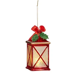 Raz 5.5" Lighted Red Lantern Christmas Ornament 4322936
