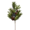 Raz 28" Mixed Pine, Blue Berries And Pinecone Christmas Tree Spray F4402309