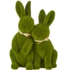 Raz 11" Moss Rabbit Couple Easter Decoration 4210159