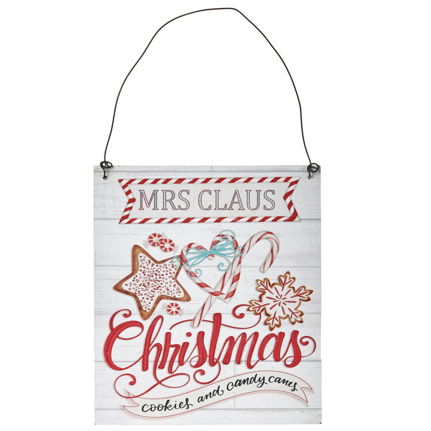 Raz 6" Mrs. Claus Christmas Ornament Sign 4116220