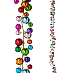 Raz 6' Multicolor Ball Christmas Garland G4202280