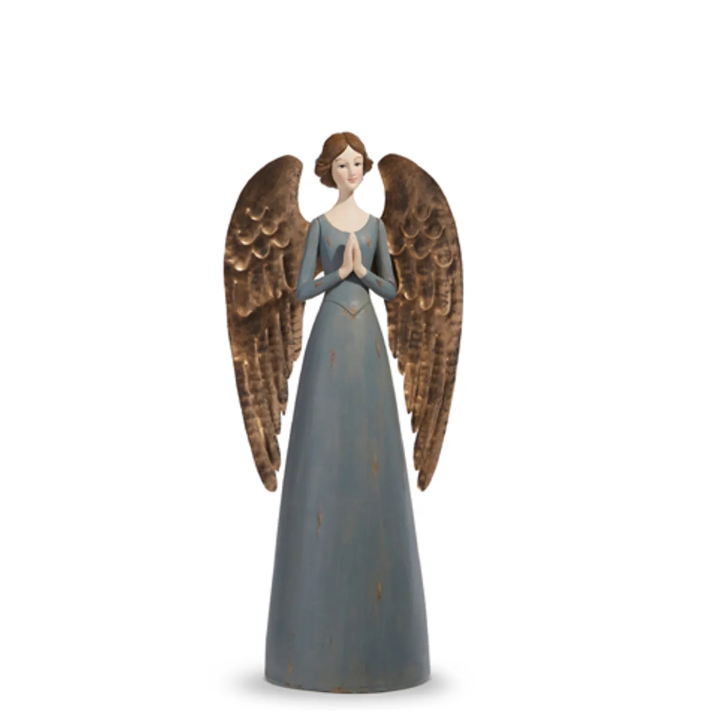 Raz 15.75" Or 17.75" Blue Santos Angel Christmas Figure