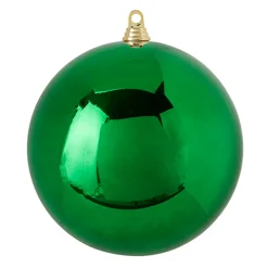 Raz 5" Or 10" Green Large Ball Christmas Ornament