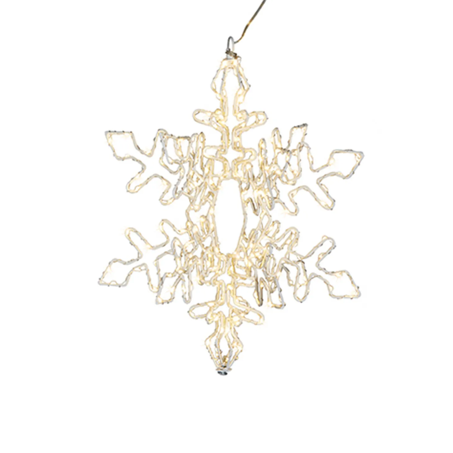 Raz 15.75" Or 19.5" Hanging Lighted Snowflake Christmas Decoration
