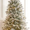 Raz 7.5' Or 9' O Tannenbaum Snowy Nordic Fir Christmas Tree With Brilliant LED Lights