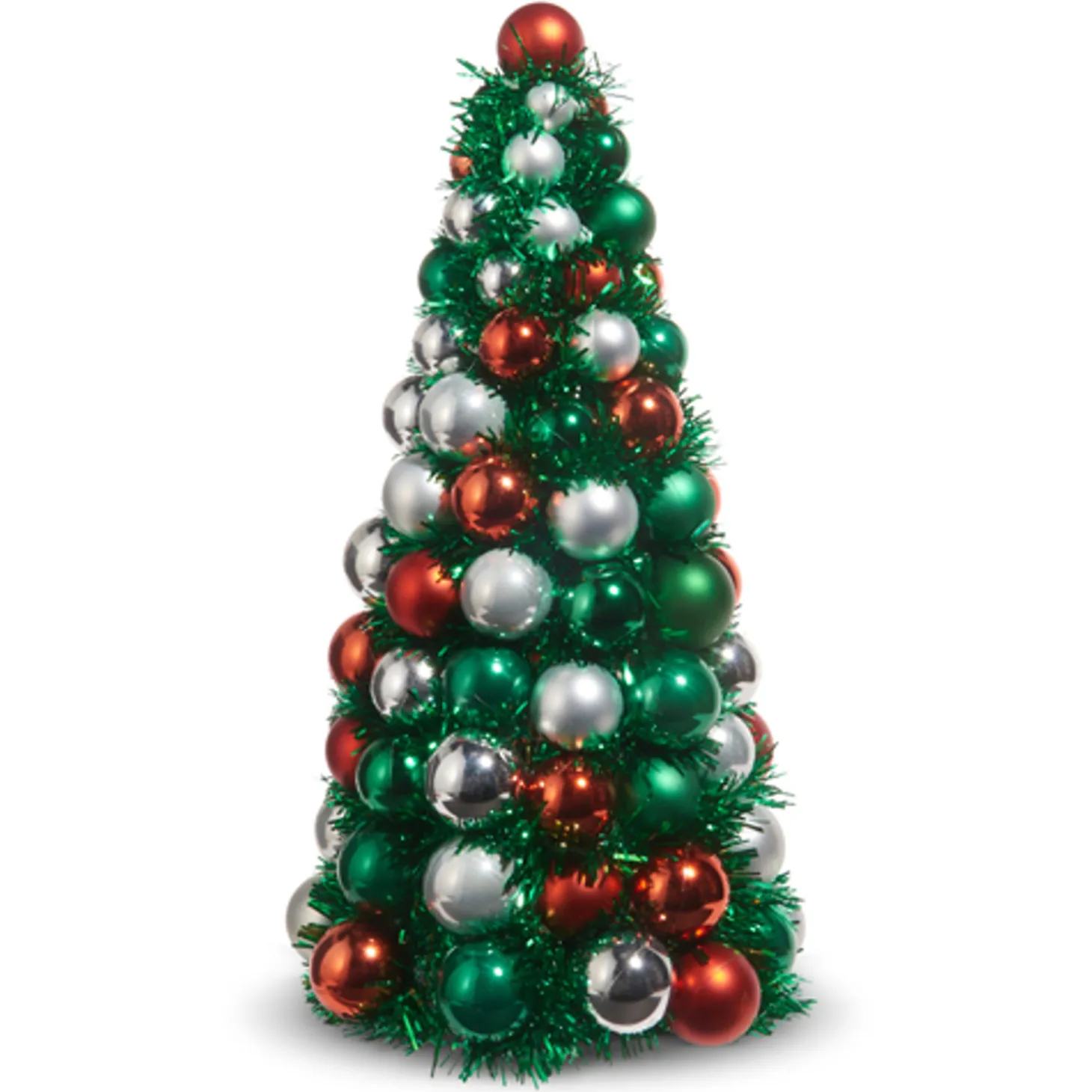Raz 13" Or 15.5" Red And Green Ball Ornament Tree Christmas Decoration