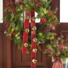 Raz 24" Or 32" Red Sleigh Bell Door Hanger Christmas Decoration