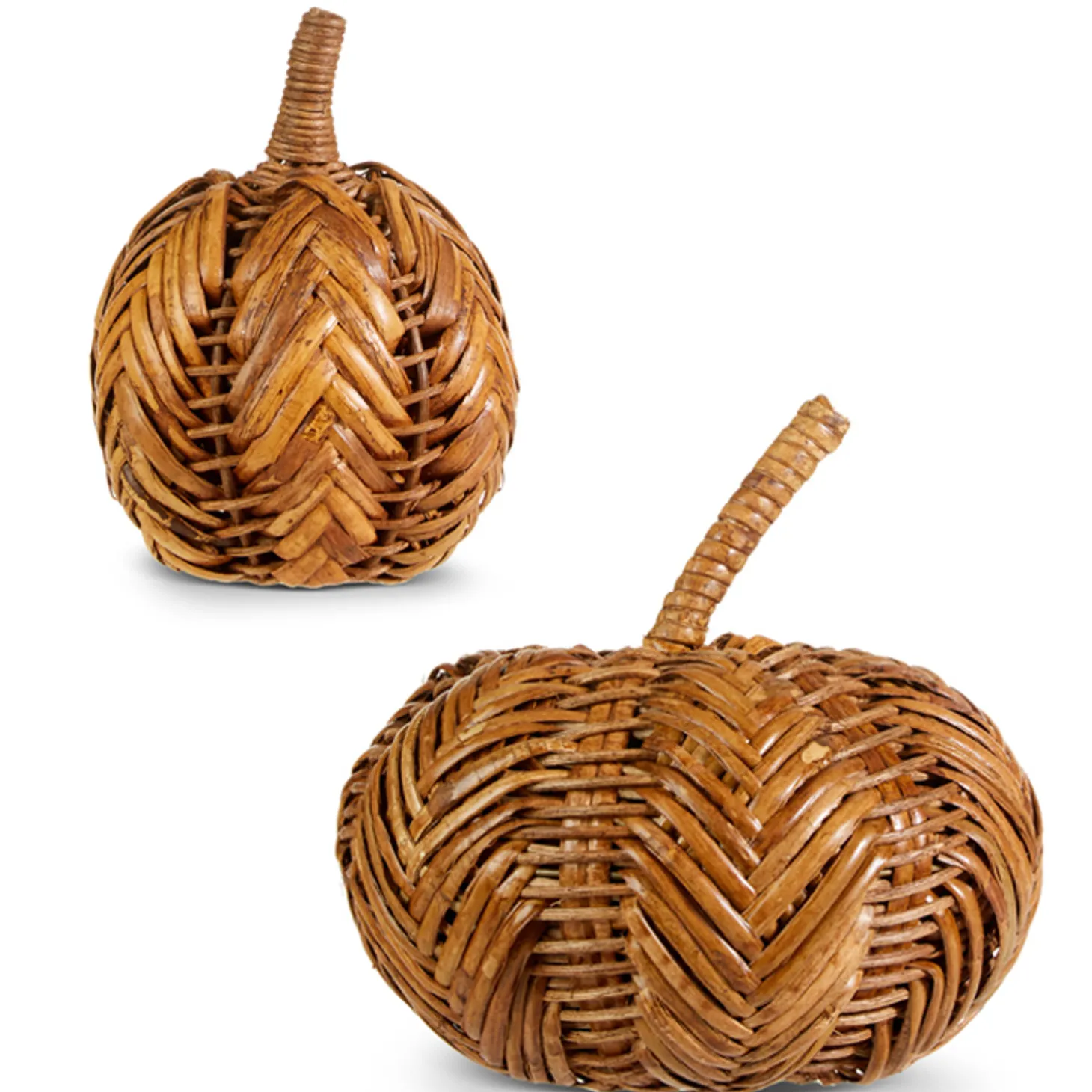 Raz 6.5" Or 9" Wicker Pumpkin Fall Or Halloween Decoration