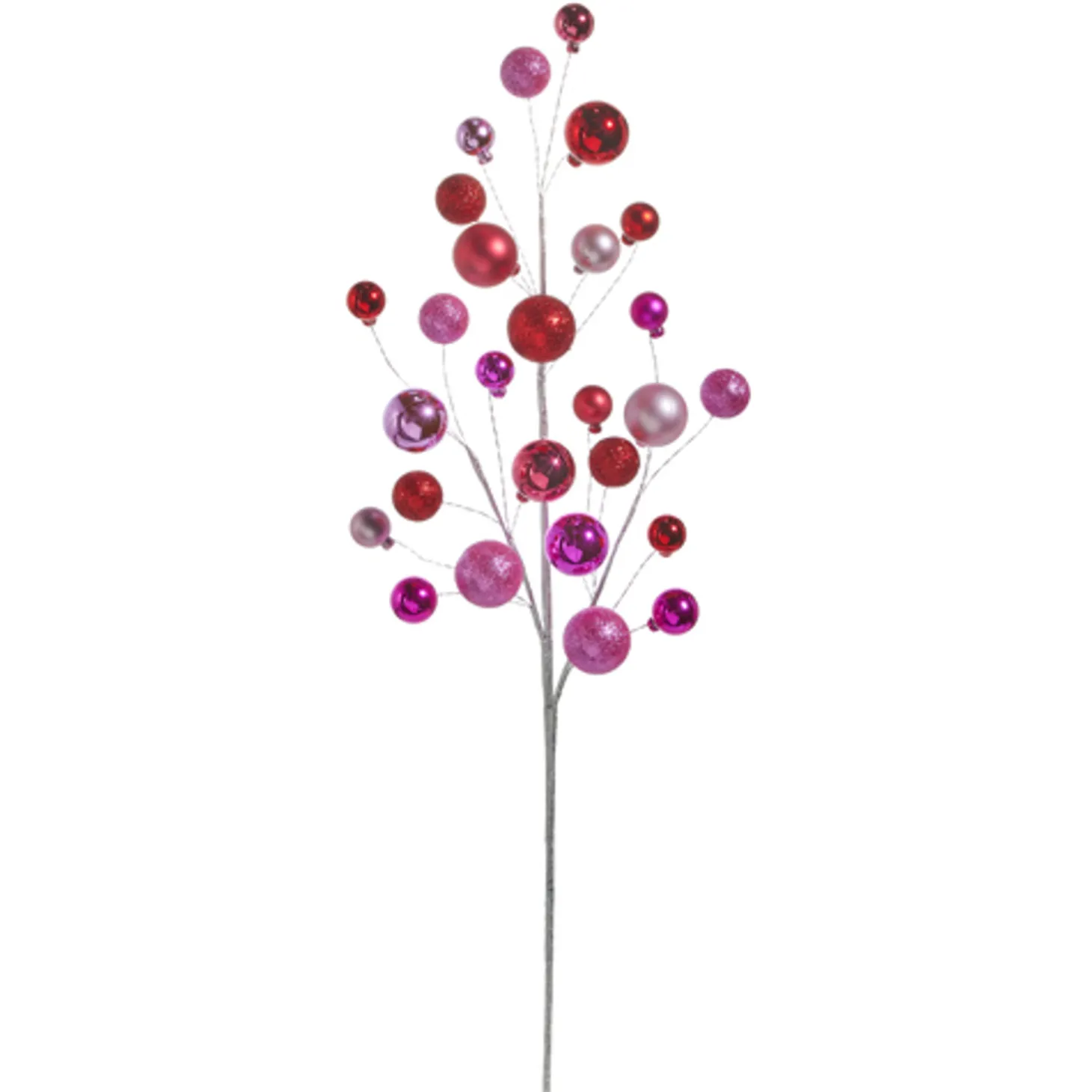 Raz 30" Pink And Red Ball Christmas Tree Spray F4402428