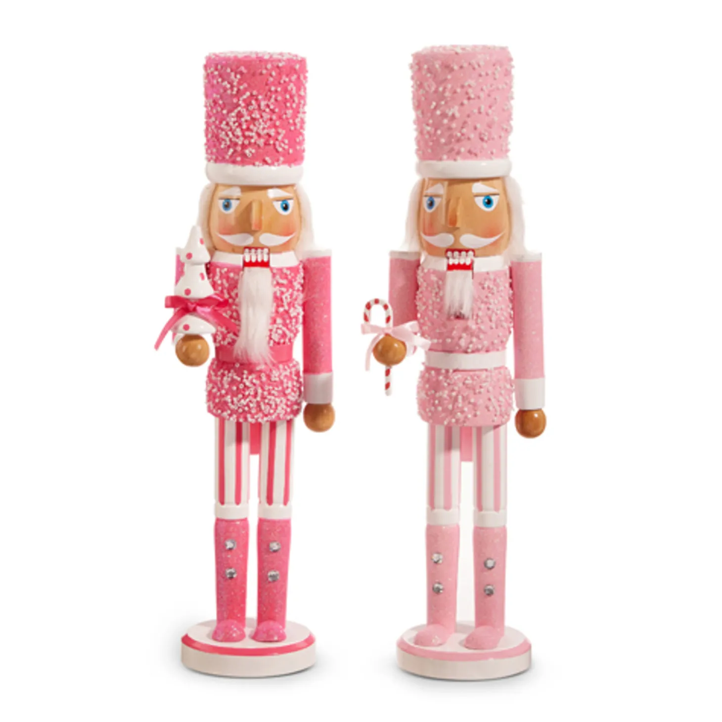Raz 15.5" Pink Christmas Nutcracker Figure 4422827