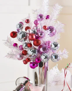 Raz 10" Pink Disco Ball Christmas Tree Spray F4432739