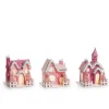 Raz 5" Pink House Village Christmas Ornament 4412533