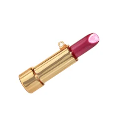 Raz 3.5" Pink Lipstick Glass Christmas Ornament 4452887