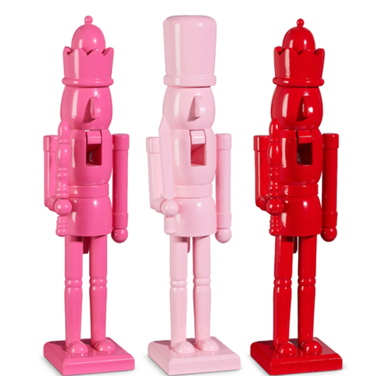Raz 18" Pink Or Red Christmas Nutcracker Figure 4422907