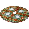 Raz 54" Plaid Christmas Tree Skirt 4221318
