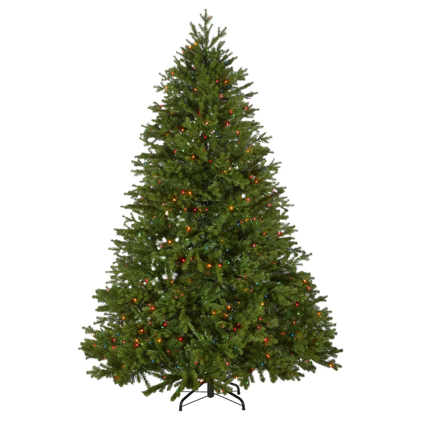 Raz 7.5' Pre-Lit Green Shenandoah Christmas Tree With Multicolor Lights T4152009