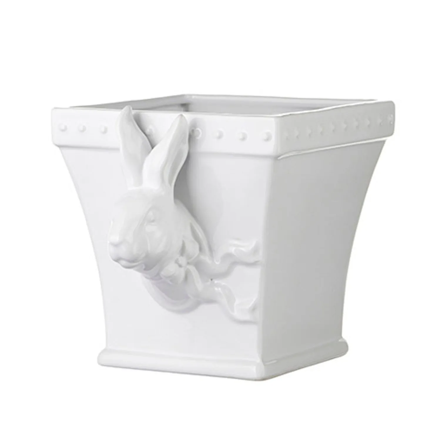 Raz 9" Rabbit Cachepot Easter Or Spring Decoration 4201615